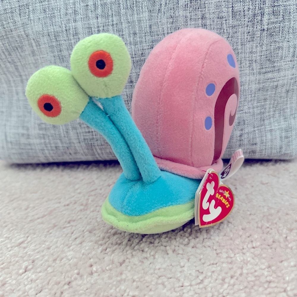 Gary the snail SpongeBob character beanie baby - Ty tag still attached
